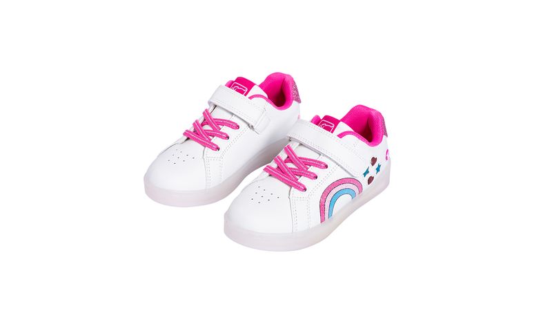 Zapatillas de Niña Corazón Con Luz Rosa