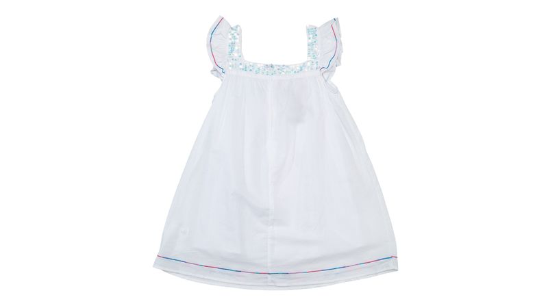 Bebeamor.cl - VESTIDO BLANCO NIÑA B 221 Talla Niña 2/4/6/8 Talla