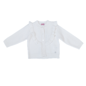Chaleco Bebe Niña Blanco