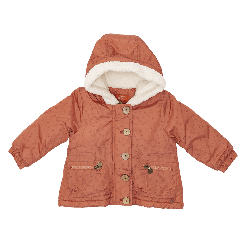 Chaqueta-Bebe-Niña-Naranja-