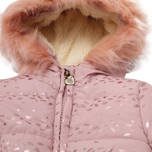 Parka C/Capucha Bebé Niña Palo Rosa