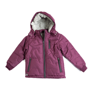 Parka C/ Capucha Niño Burdeo
