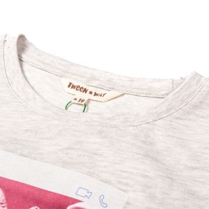 Polera M/L Niña Gris Claro