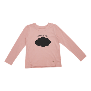 Polera Niña M/L Estampado Pizarra