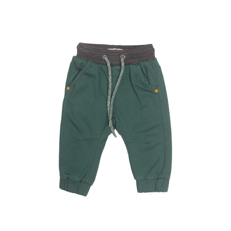 Pantalon-Gabardina-Bebe-Niño-Verde