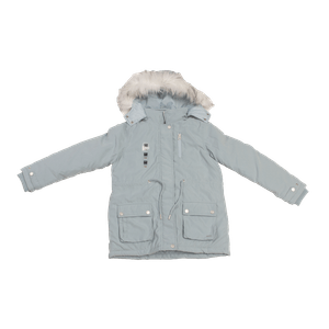 Parka Niña Azul Petróleo