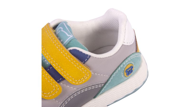 Zapatilla Velcro Bebe Gris