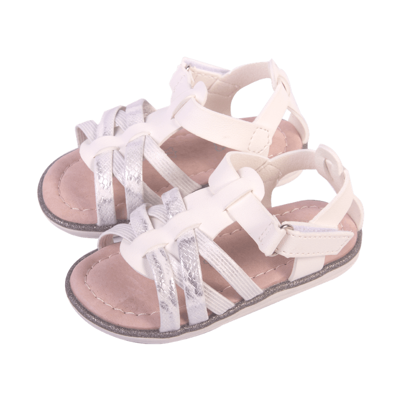 Sandalias-Bebe-Niña-Blanco-