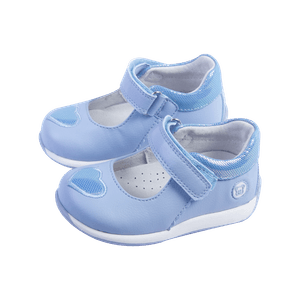 Zapato Clasico Bebe Niña Celeste