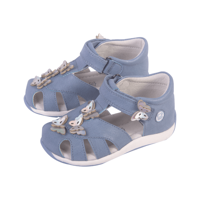Sandalias-Bebe-Niña-Celeste-