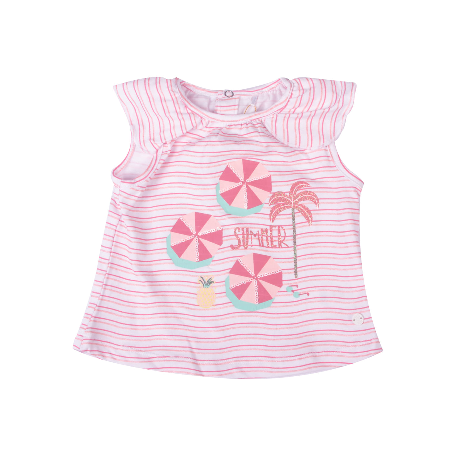 Polera Bebe Niña Blanco