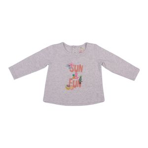 Polera Bebe Niña Gris claro