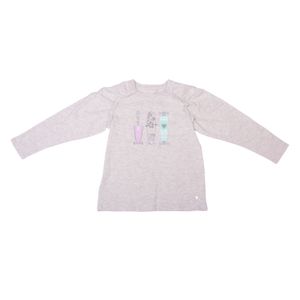 Polera Niña Gris claro