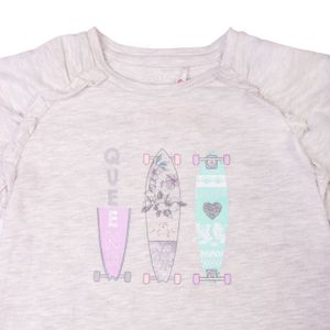 Polera Niña Gris claro