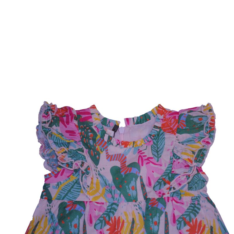 Vestido-Bebe-Niña-Naranja-