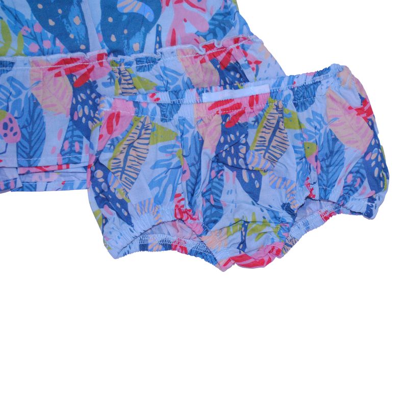 Vestido-Bebe-Niña-Turquesa-