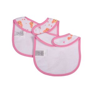Set 2 Pzas Babero Bebe Niña Multicolor