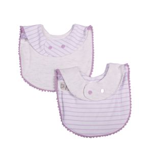 Set 2 Pzas Babero Niña Multicolor