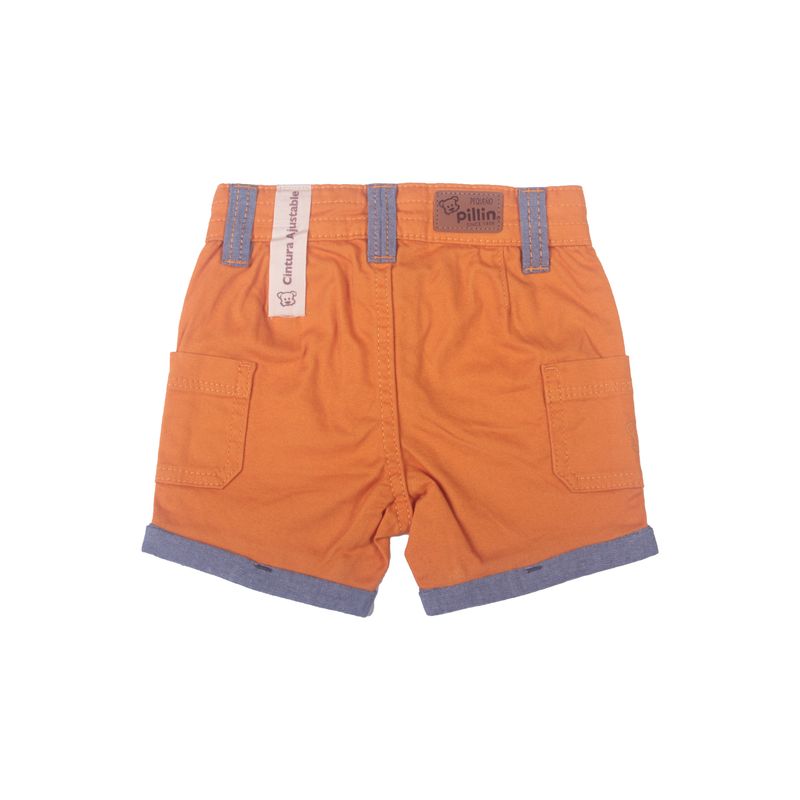 Bermuda-Bebe-Niño-Naranja-