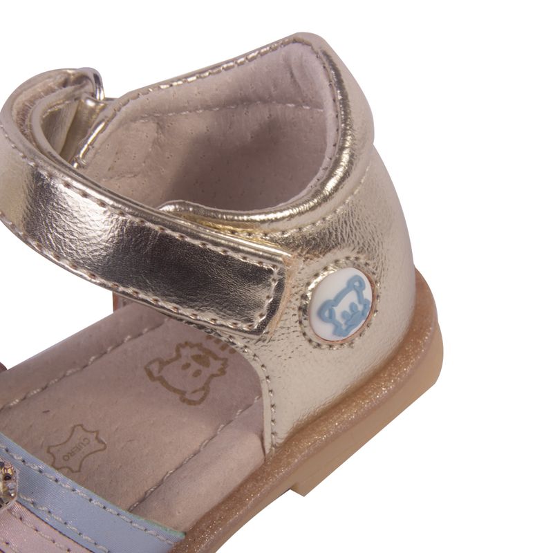 Sandalias-Bebe-Niña-Dorado-