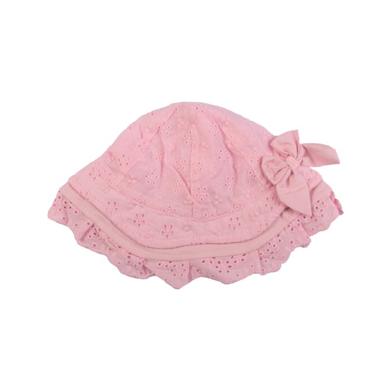 Gorro-Bebe-Niña-Rosado-