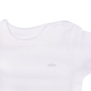 Set 2 Pzas Body Bebe Niño Blanco