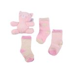 Calcetin-Bebe-Niña-Rosado-