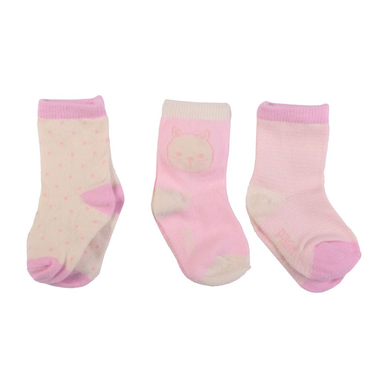 Calcetin-Bebe-Niña-Rosado-