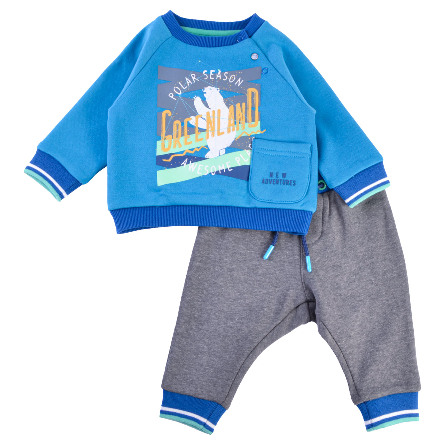 Buzo azul de punto para bebé - Minis Baby&Kids moda niños online