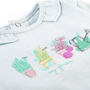 Polera Manga Larga Bebé Niña Menta