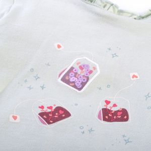 Polera Manga Larga Bebé Niña Verde