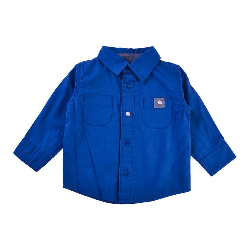 Camisa-Manga-Larga-Bebe-Niño-Azul-marino-Pillin