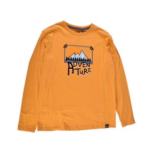 Polera Manga Larga Niño Mostaza