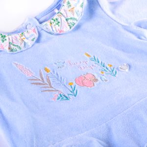 Conjunto Plush Bebé Niña Celeste