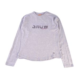 Polera Manga Larga Niña Gris claro