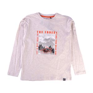 Polera Manga Larga Niño Crudo