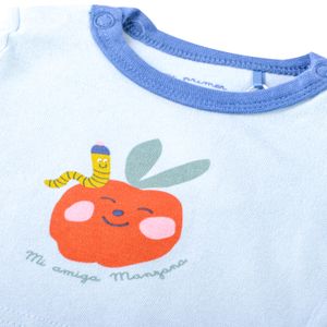 Set 2 Pzas Body Orgánico Manga Larga Bebé Niño Multicolor