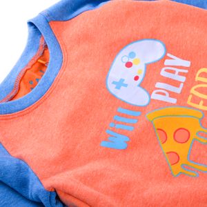Set 2 Pzas Pijama Niño Naranja