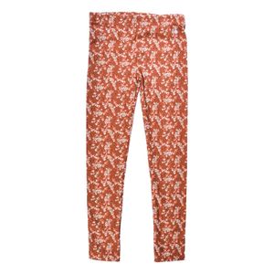 Calza Larga Estampada Niña Café