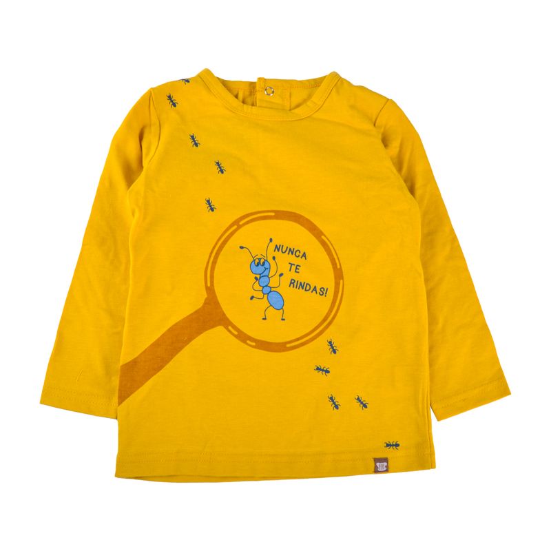 Polera-Sustentable-Bebe-Niño-Amarillo-Pillin
