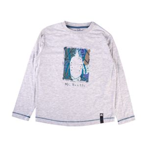 Polera Manga Larga Niño Gris claro