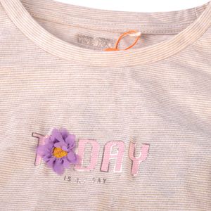 Polera Manga Larga Niña Crudo