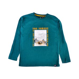 Polera Manga Larga Niño Verde