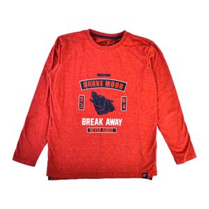 Polera Manga Larga Niño Rojo