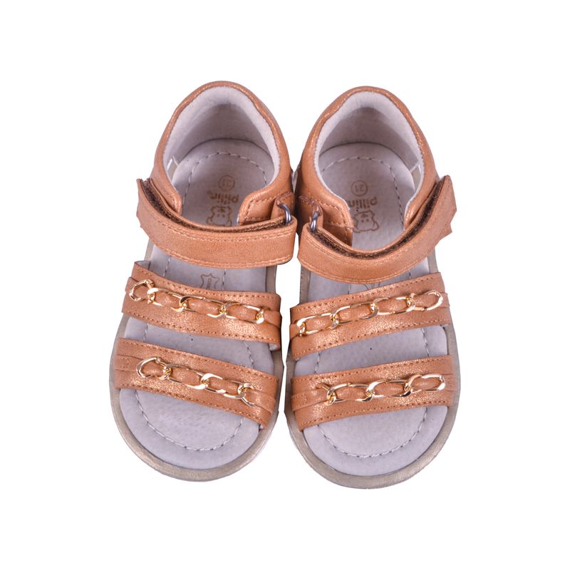 Sandalias-Bebe-Niña-Cafe-Pillin