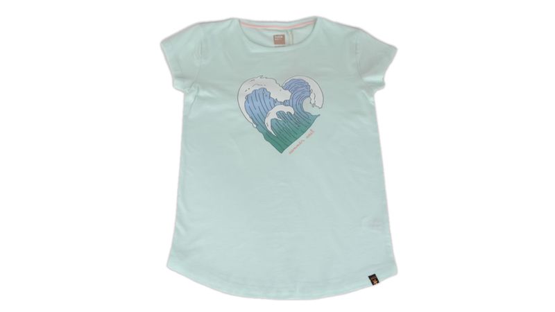 Polera Manga Corta Nina Verde Pillin Tienda Online