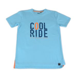 Polera Manga Corta Niño Turquesa