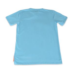 Polera Manga Corta Niño Turquesa