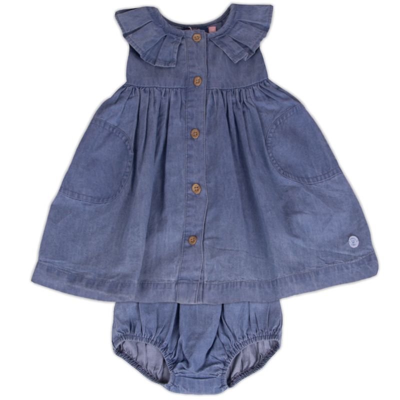 Vestido-con-Calzon-Bebe-Niña-Celeste-Pillin