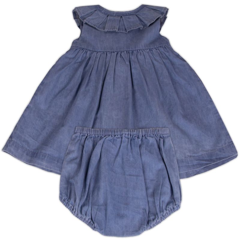 Vestido-con-Calzon-Bebe-Niña-Celeste-Pillin